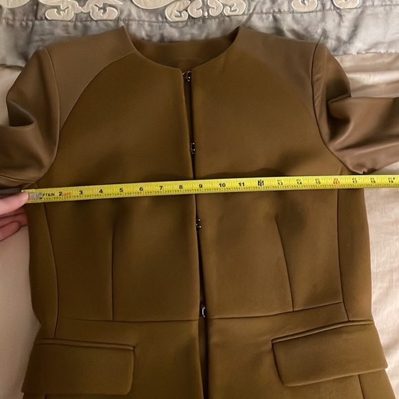 Neil Barrett Camel Brown Leather & Wool-blend Blazer - Picture 14 of 16